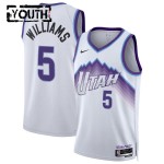 Maillot NBA Utah Jazz Cody Williams Nike 2025-26 Association Edition Blanc Swingman - Enfant